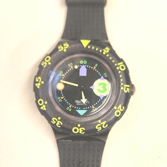 Swatch watch CAPTAIN NEMO SDB101 1992 Scuba Refurbished new strap and bezel - Picture 1 of 10